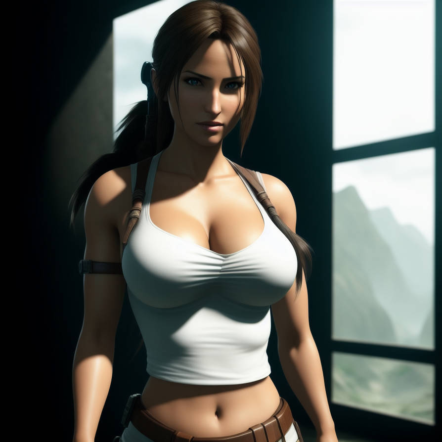 Lara Croft 24 (Stable Diffusion AI Draw) by EzustsilverDraw on DeviantArt