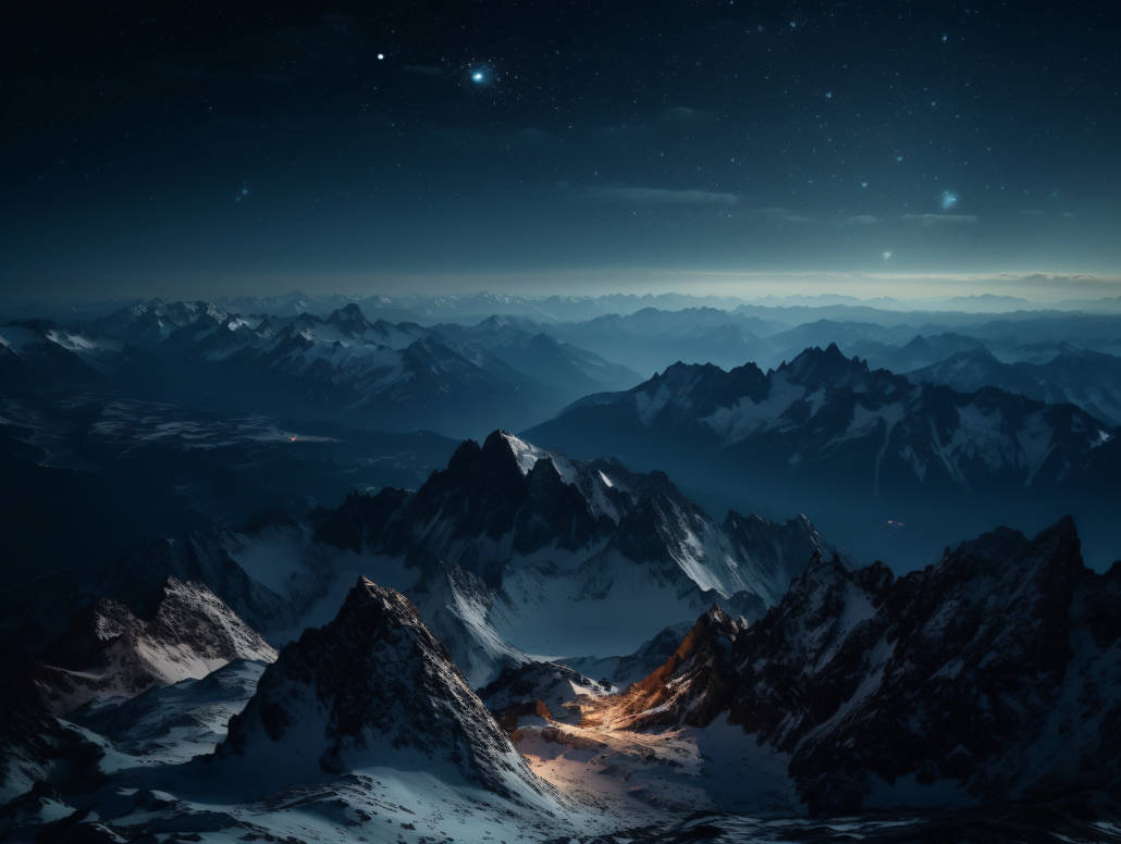Alps of night by V1Ruben on DeviantArt