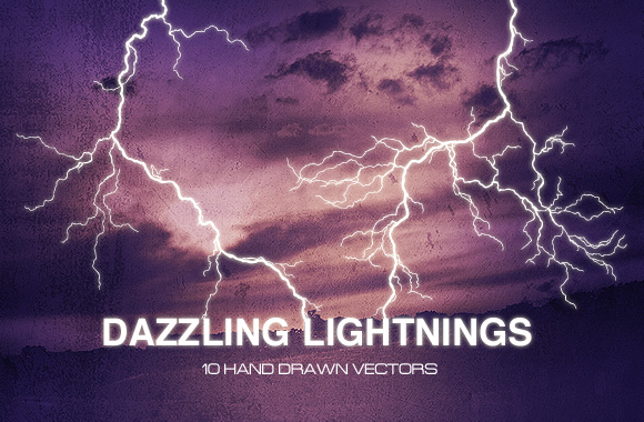 WG Dazzling Lightnings Vectors