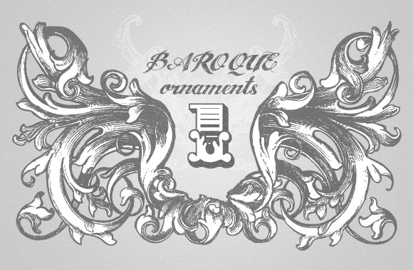 Baroque Ornament Vectors Vol1