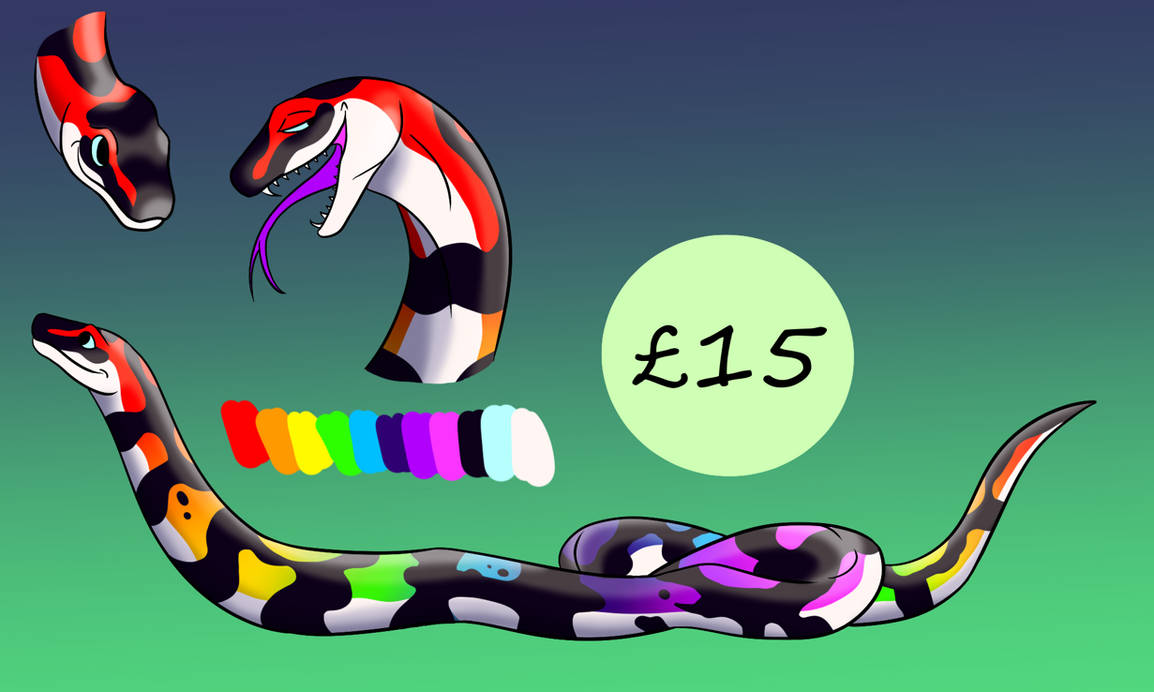 Python Adopt - Multicolour Coils (SOLD) by BeckyL97 on DeviantArt