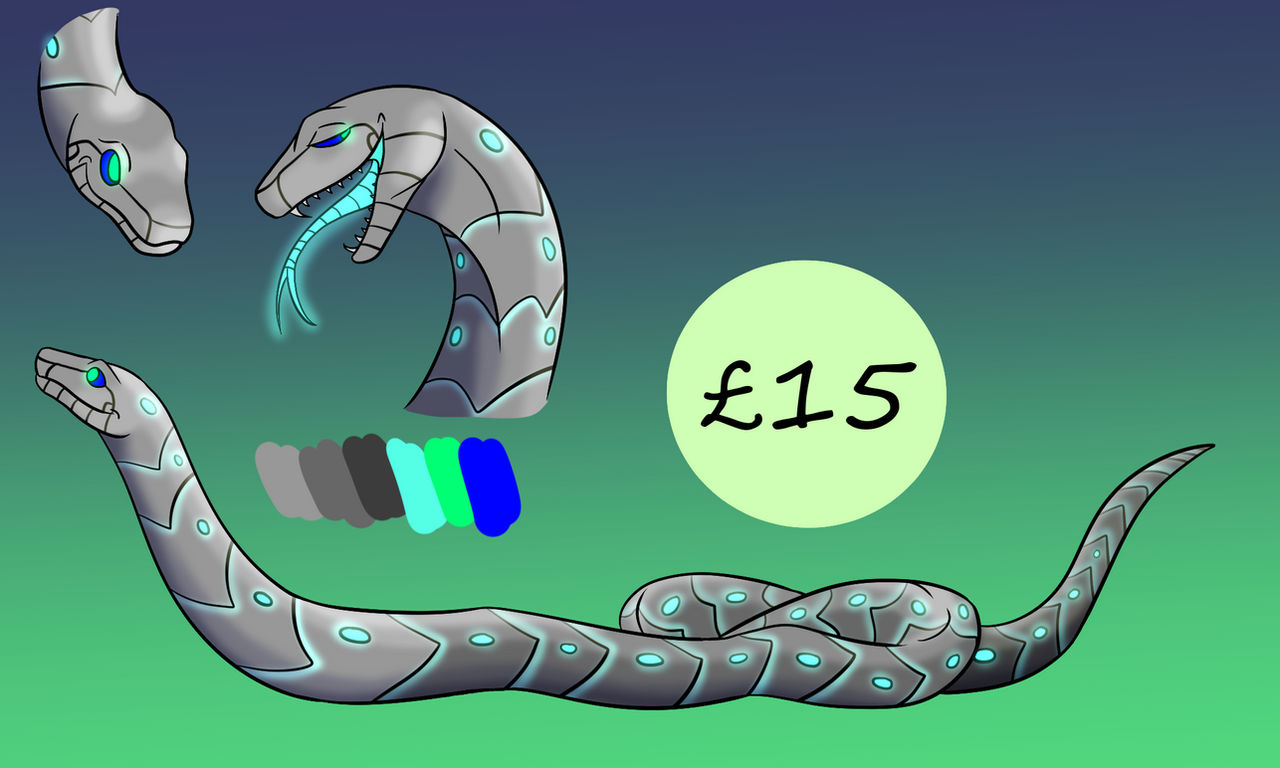 Deep Python Deviantart Python Adopt - Robotic Reptile (OPEN) by BeckyL97 on DeviantArt