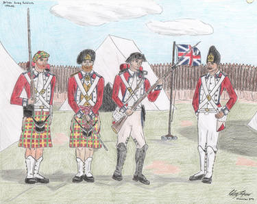 British Army, 1770