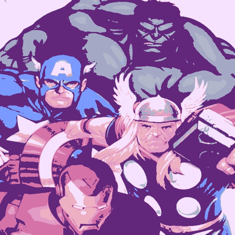 The Avengers pop art