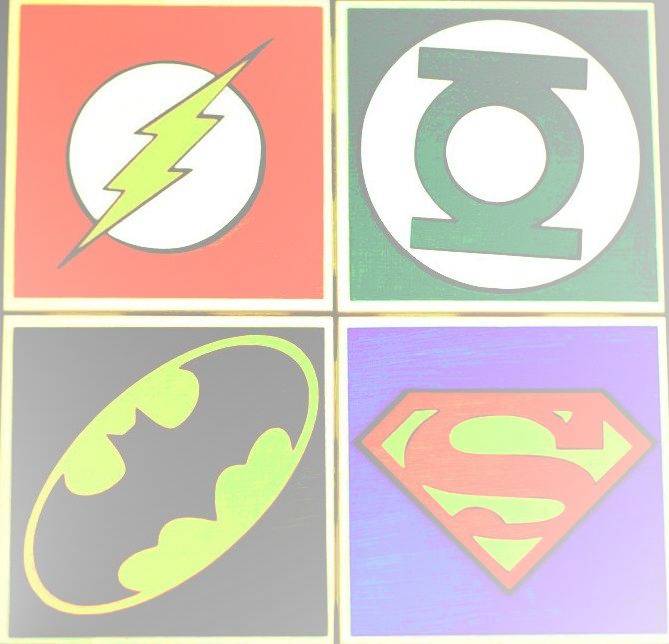 The Flash,Green Lantern,Batman,and Superman by DevintheCool on DeviantArt