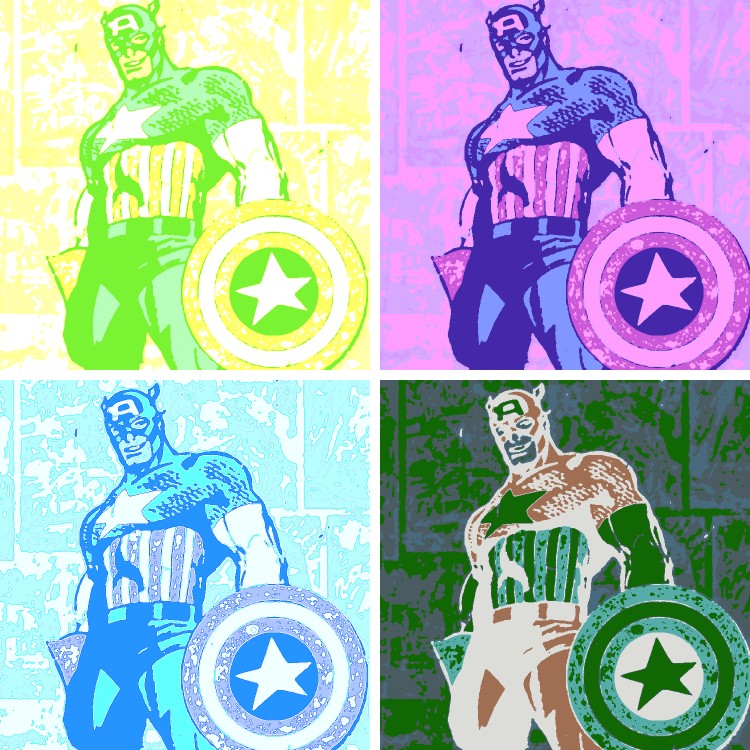 Captain America Pop Art