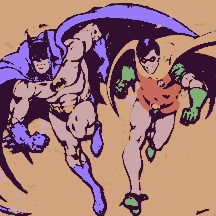 Batman and Robin pop art