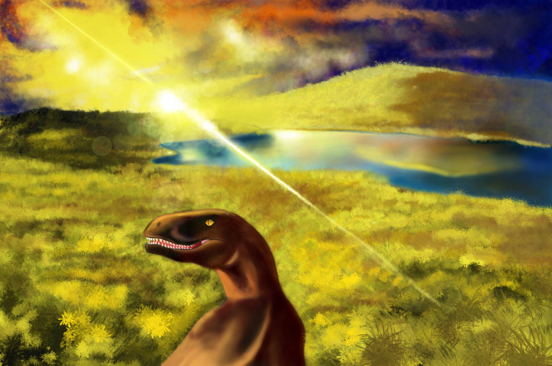 Sunset Raptor Raptor and Sunset by WingsofRedd on DeviantArt