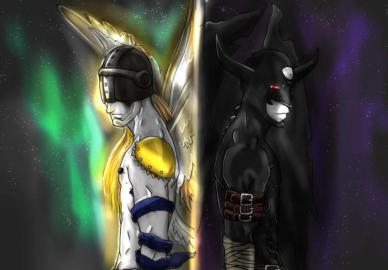 Angemon And Devimon by Dezaras on DeviantArt