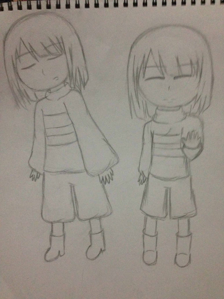 Frisk Reference Drawing Just another Frisk drawing. by Cherrilily16 on DeviantArt