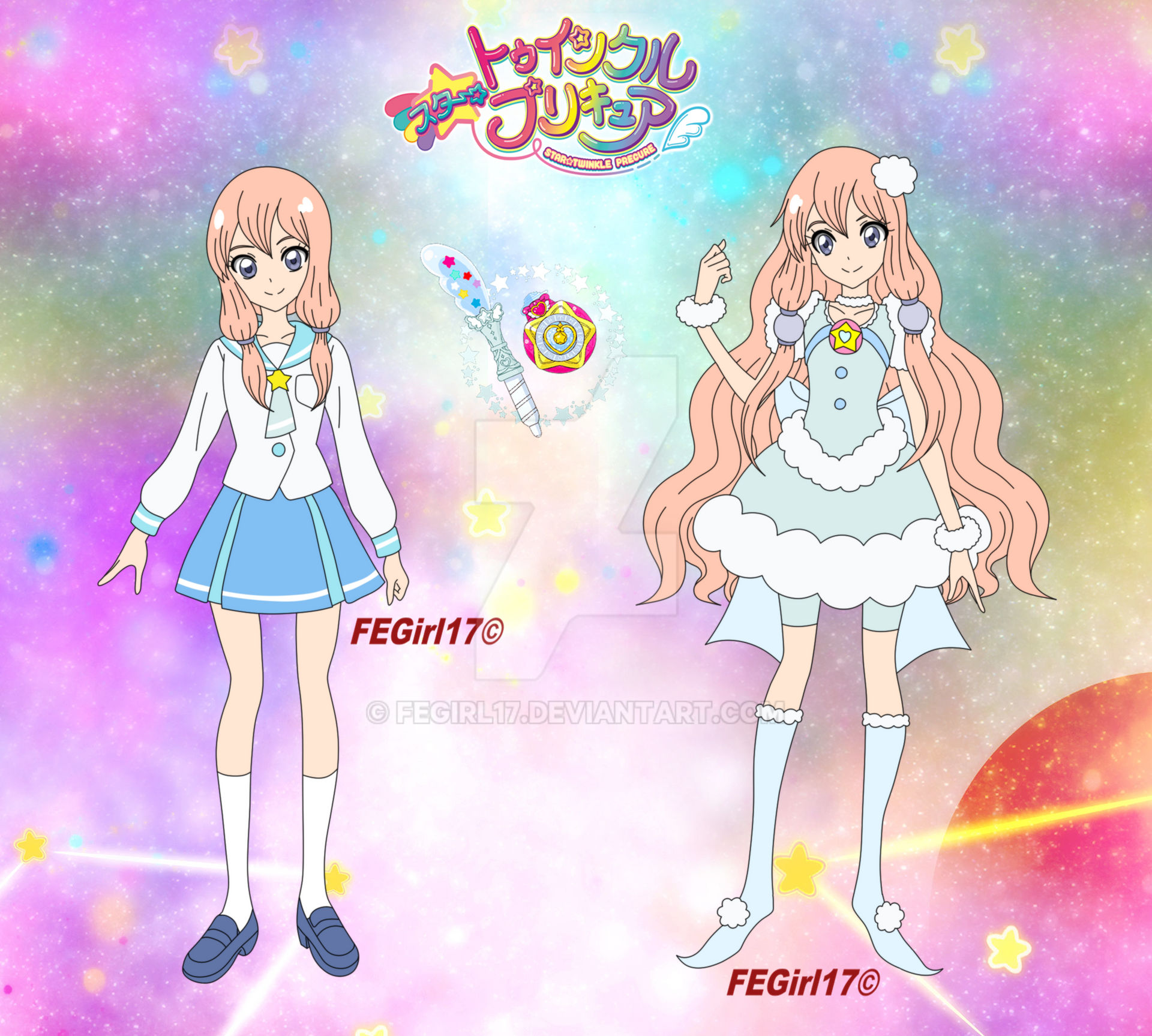 Star Twinkle Precure Oc - Tsubasa (Cure Cloud) by FEGirl17 on DeviantArt
