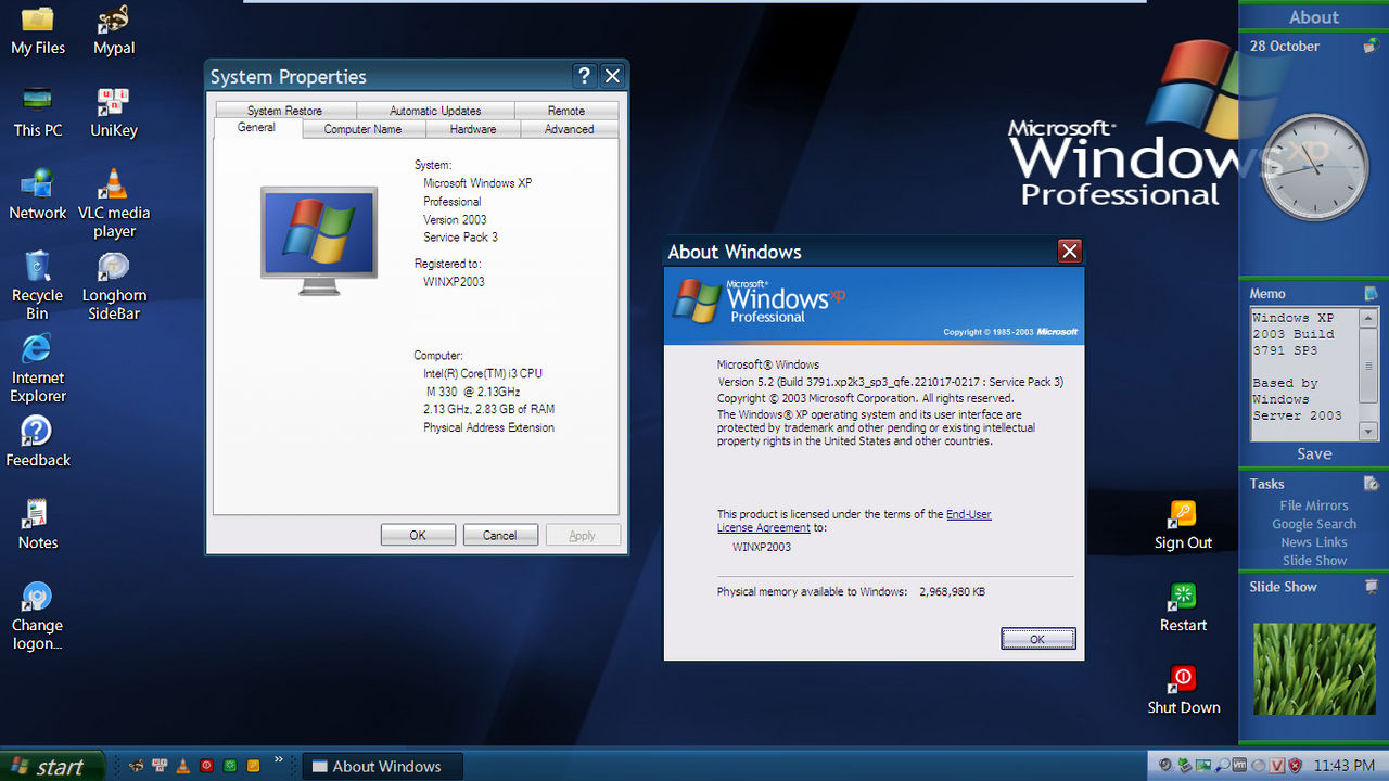 My Windows XP 2003 Reimagination #2 by TuanHung2003 on DeviantArt