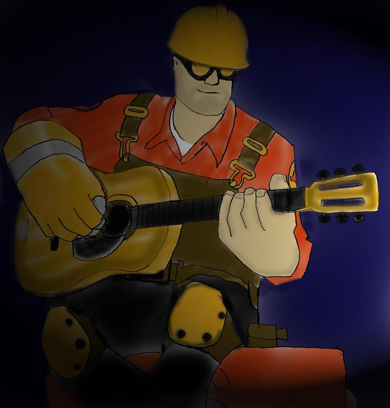 Tf2 Engineer Color TF2 Engineer colored by killero94 on DeviantArt