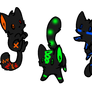 Free Adoptables 13-Black/Neon edition (Closed)