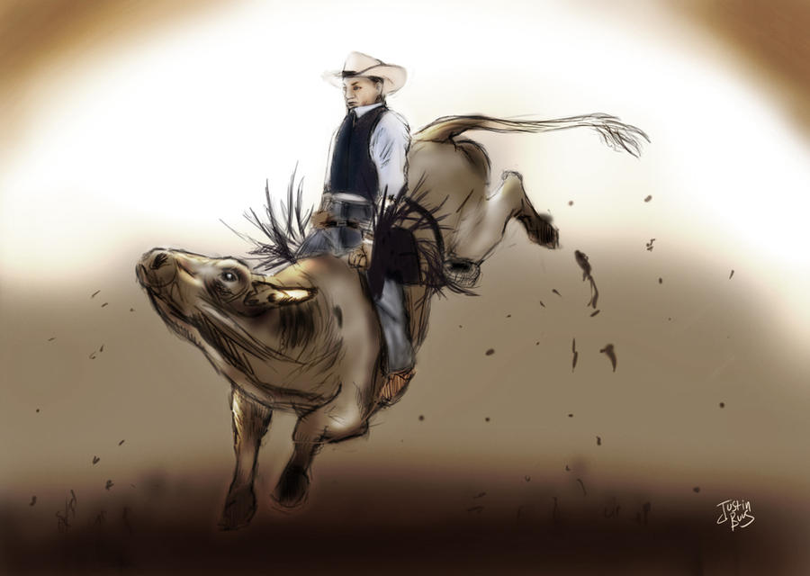 Bull Riding Deviantart Bull ridin' by JustinBuus on DeviantArt