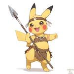 Native Pikachu (Commission) Tribal Pikachu Set! by CeluniaMoon on DeviantArt