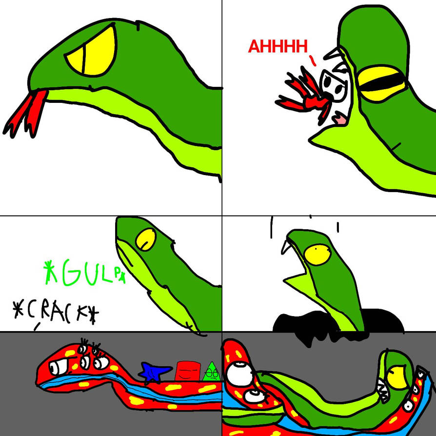 Python eats gangle and strangles gloink queen by TADCvoreFanart on ...