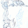 Werewolf sketching :O