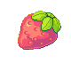Strawberry [[pixel art]]