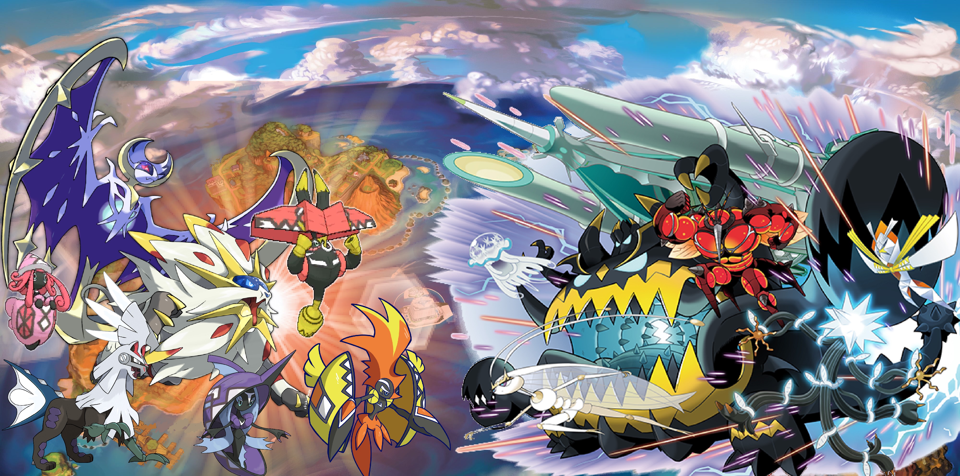 Ultra Beasts are invading the real world while Solgaleo and Lunala