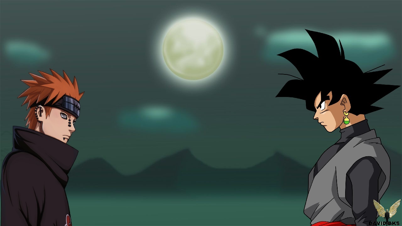 Black Goku Akatsuki, png