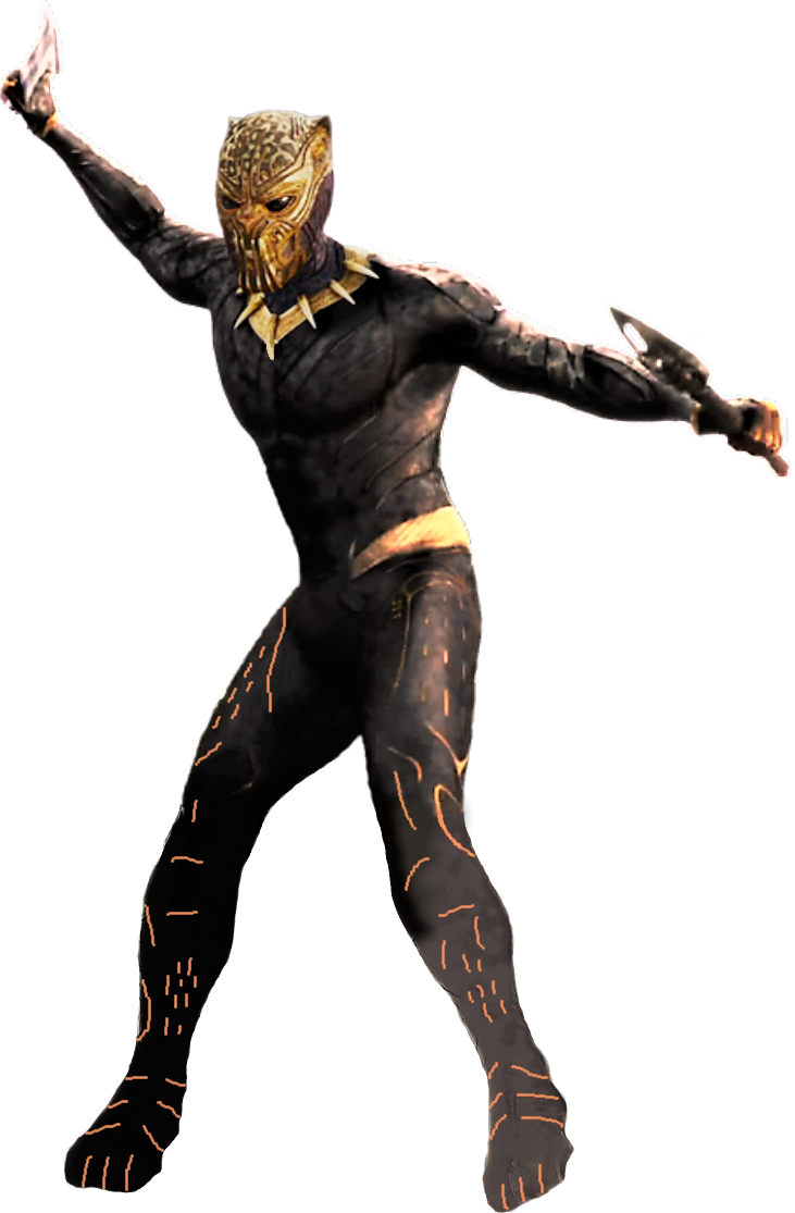Mcu Black Panther Killmonger Golden Jaguar Png By Davidbksandrade On