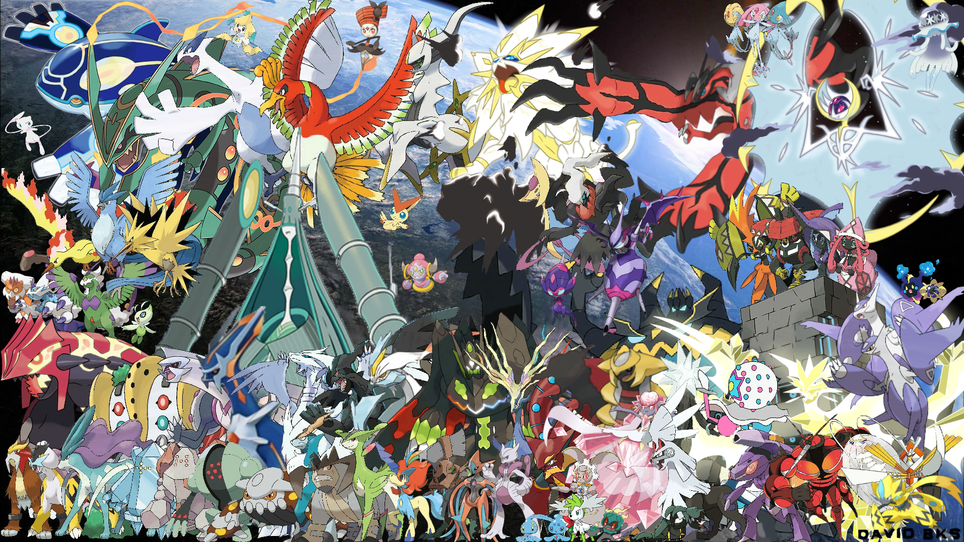 All Legendary Mythical UB Pokemon PNG by DavidBksAndrade on DeviantArt