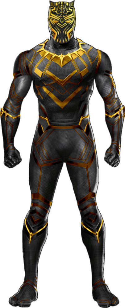 MCU Black  Panther  Killmonger Golden  Jaguar  PNG by 