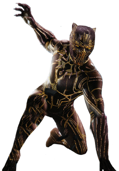 MCU Black Panther - Killmonger Golden Jaguar PNG