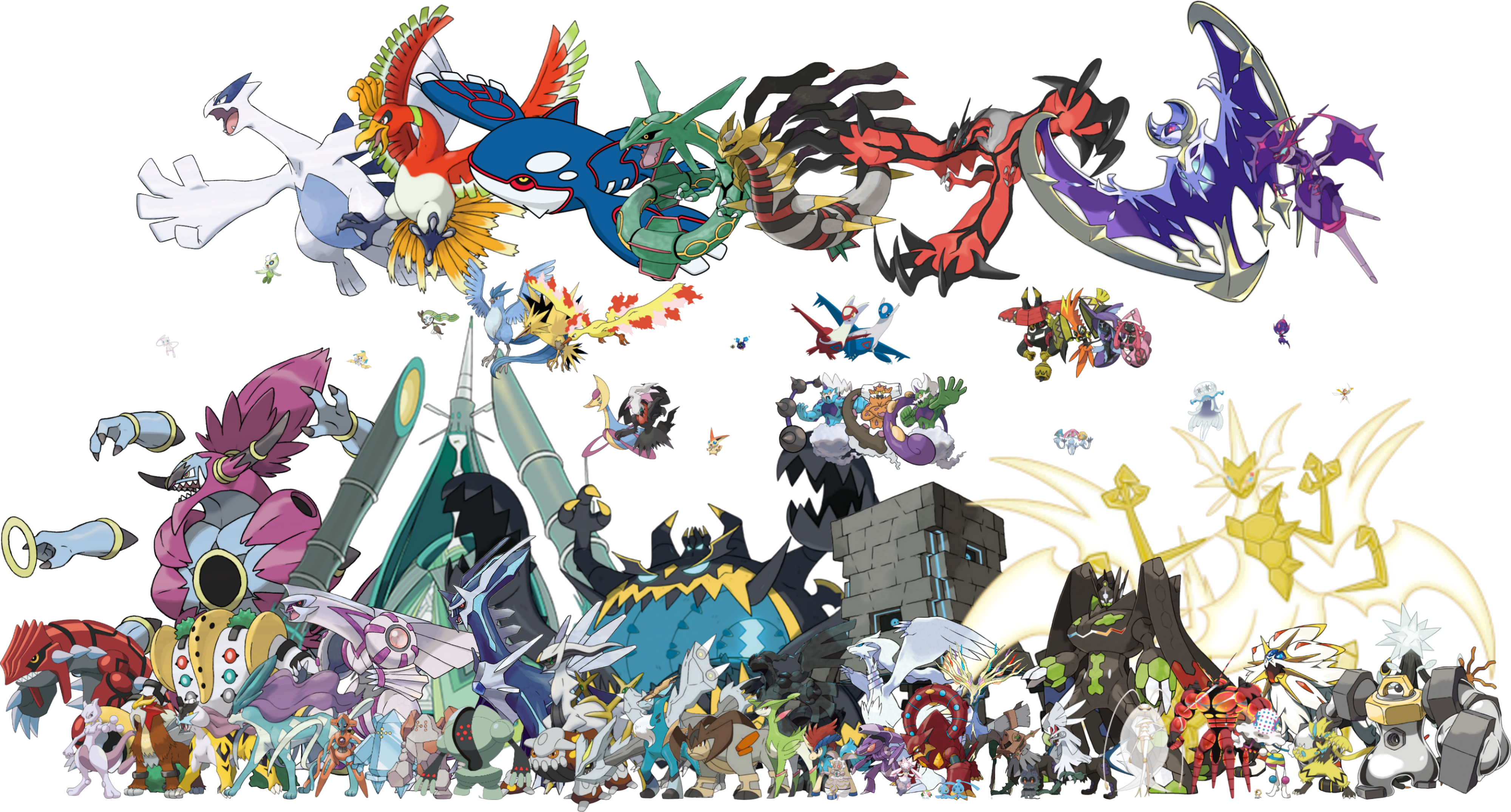 All Legendary Mythical Ub Pokemon Png By Davidbksandrade On Deviantart