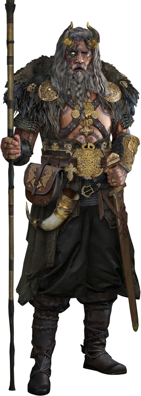 God of War Ragnarok - Alford (Odin) PNG Transparen by
