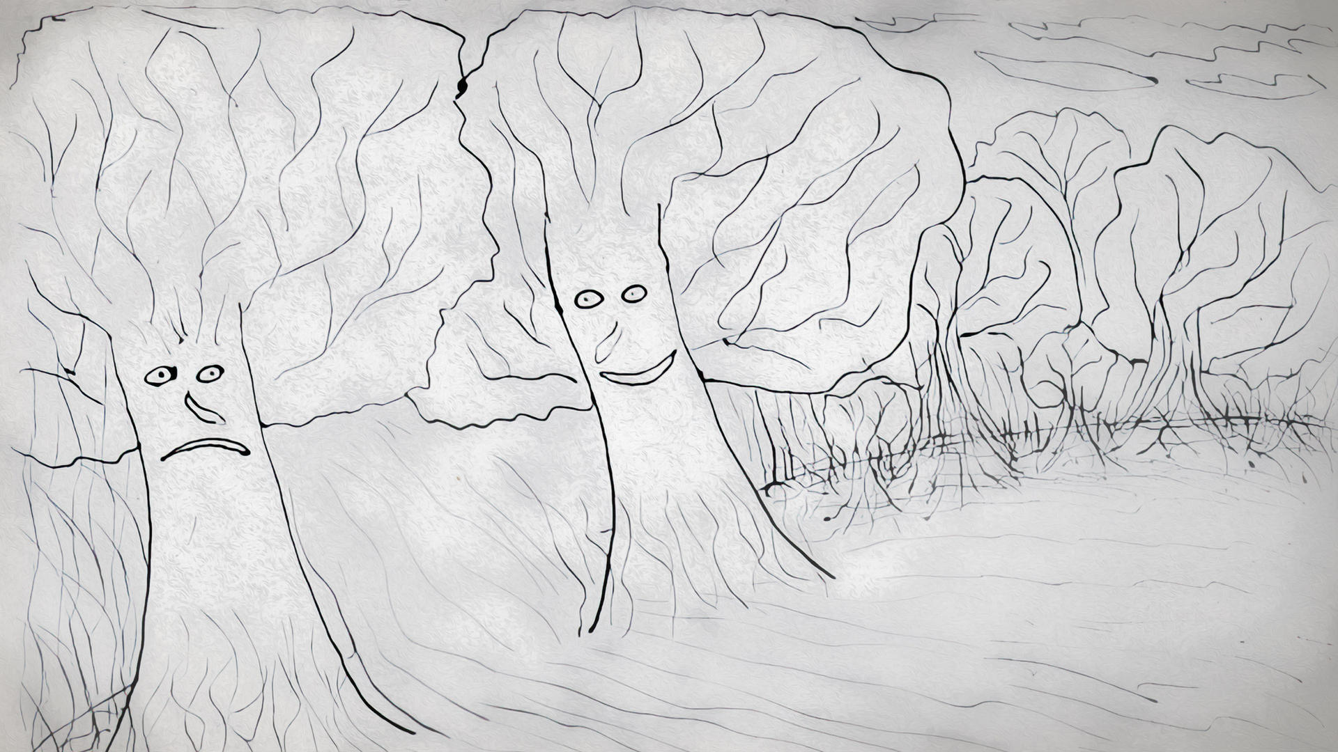 Talking Tree Drawin Talking trees by artomberus on DeviantArt