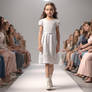 AI AIART autistic girl in fashion show 1