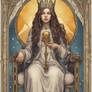 Fantasy Autistic Girl On A Tarot Card 5