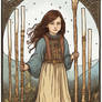 Fantasy Autistic Girl On A Tarot Card 6 Of Wands