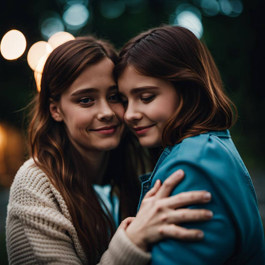 Autistic Girls Hugging 2 by cherrydrop100 on DeviantArt