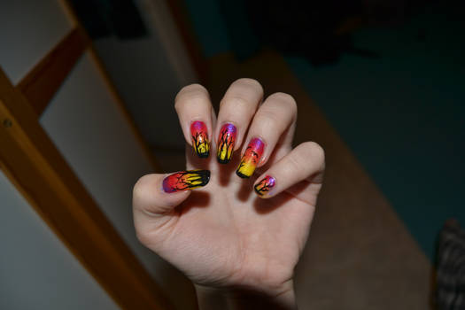 Sunset nails