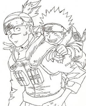 Naruto and Iruka