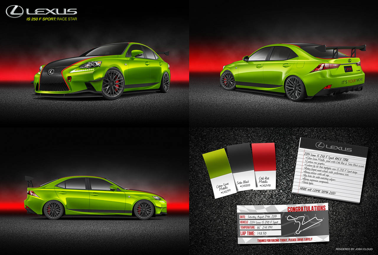 Lexus IS 250 F Sport: Race Star by JoshCloud