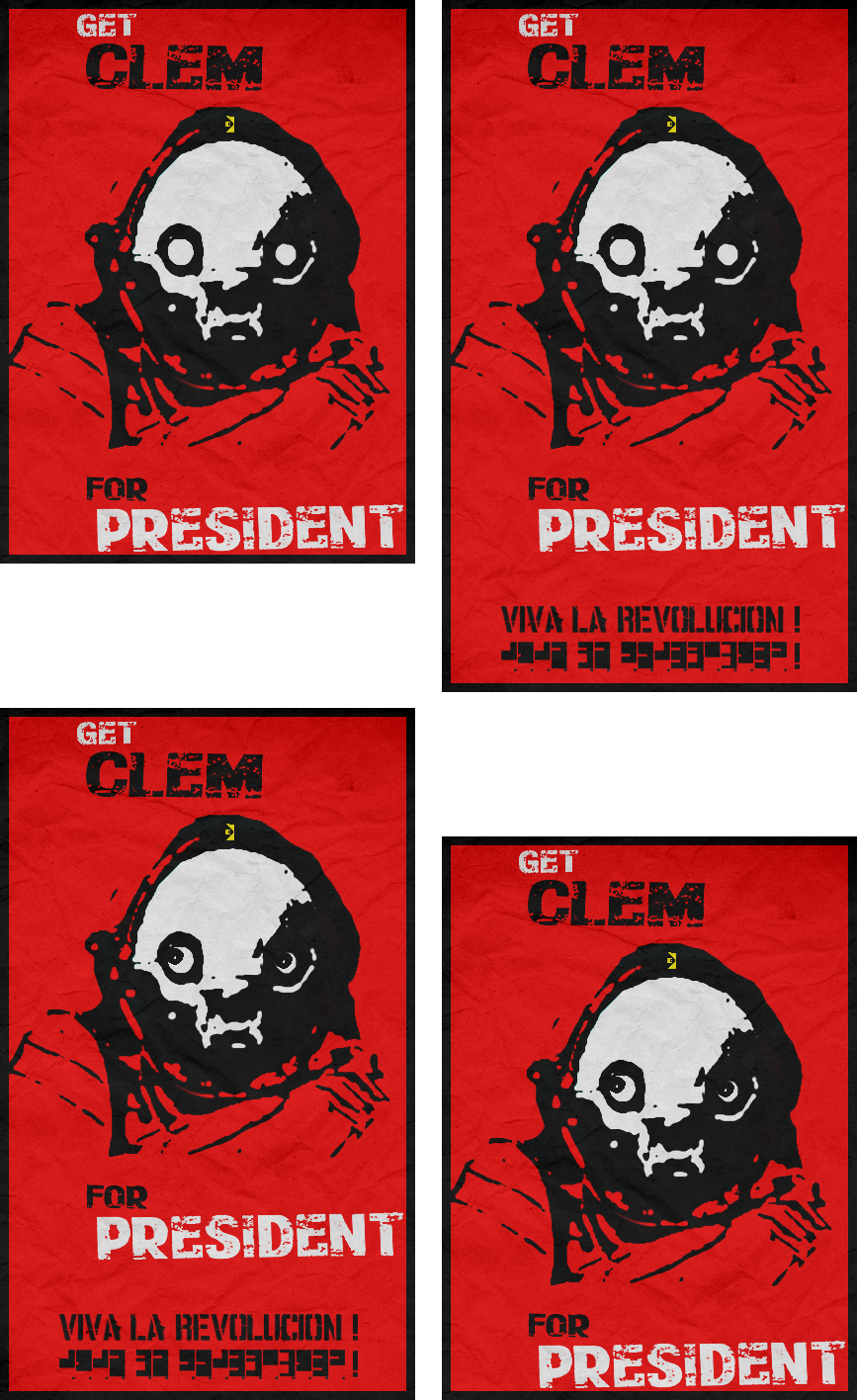 Get Clem - Warframe Election Posters