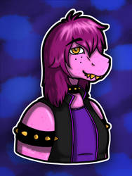 Susie the Mean Girl (Revamp) // Deltarune Fanart