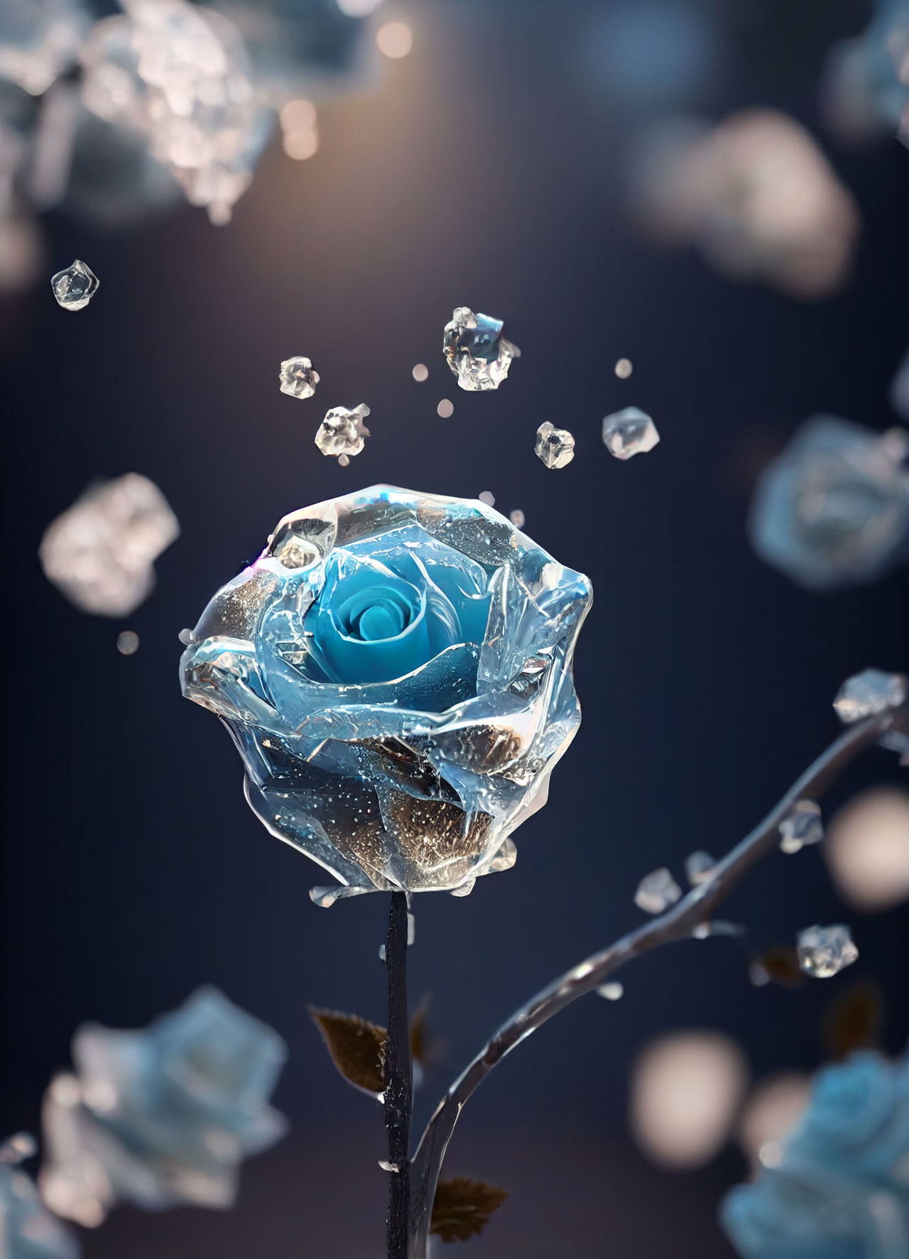 Rose Ink Ice Ice rose by JulienLePingouin on DeviantArt