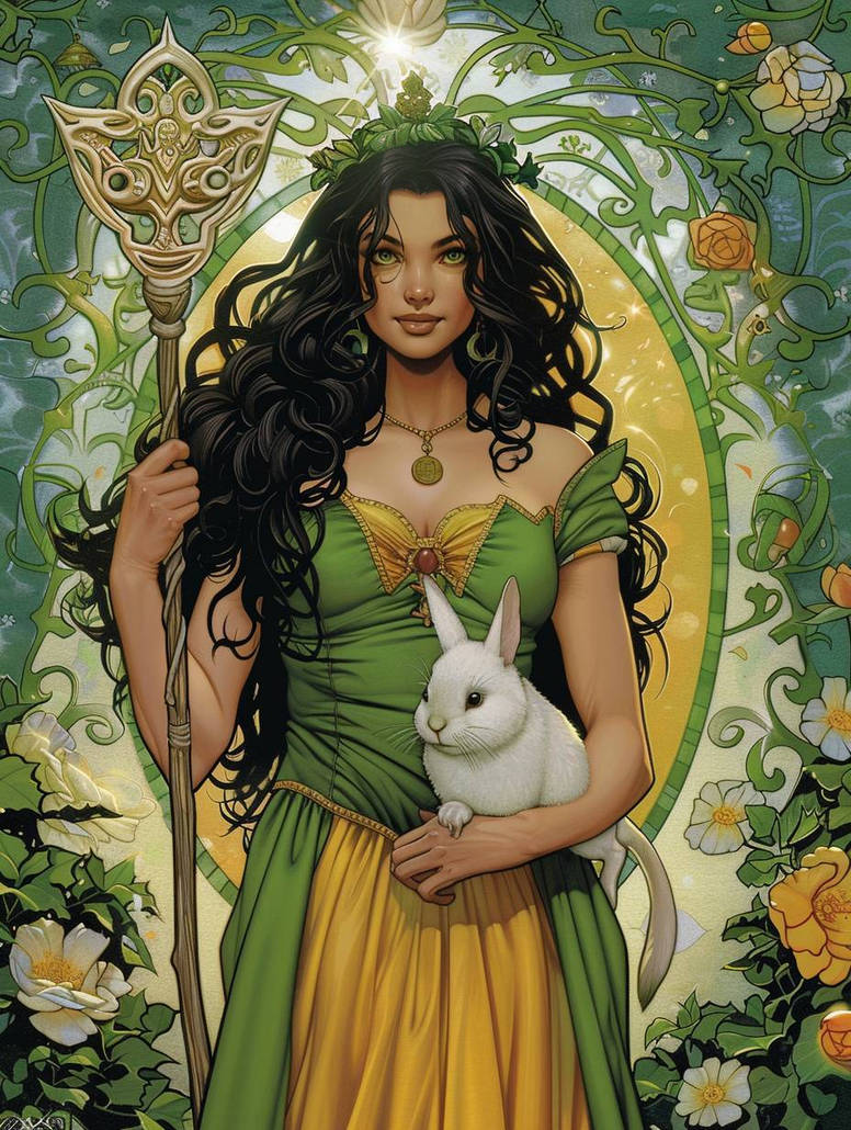 Spring Folklore Ostara goddess of Spring by JulienLePingouin on DeviantArt