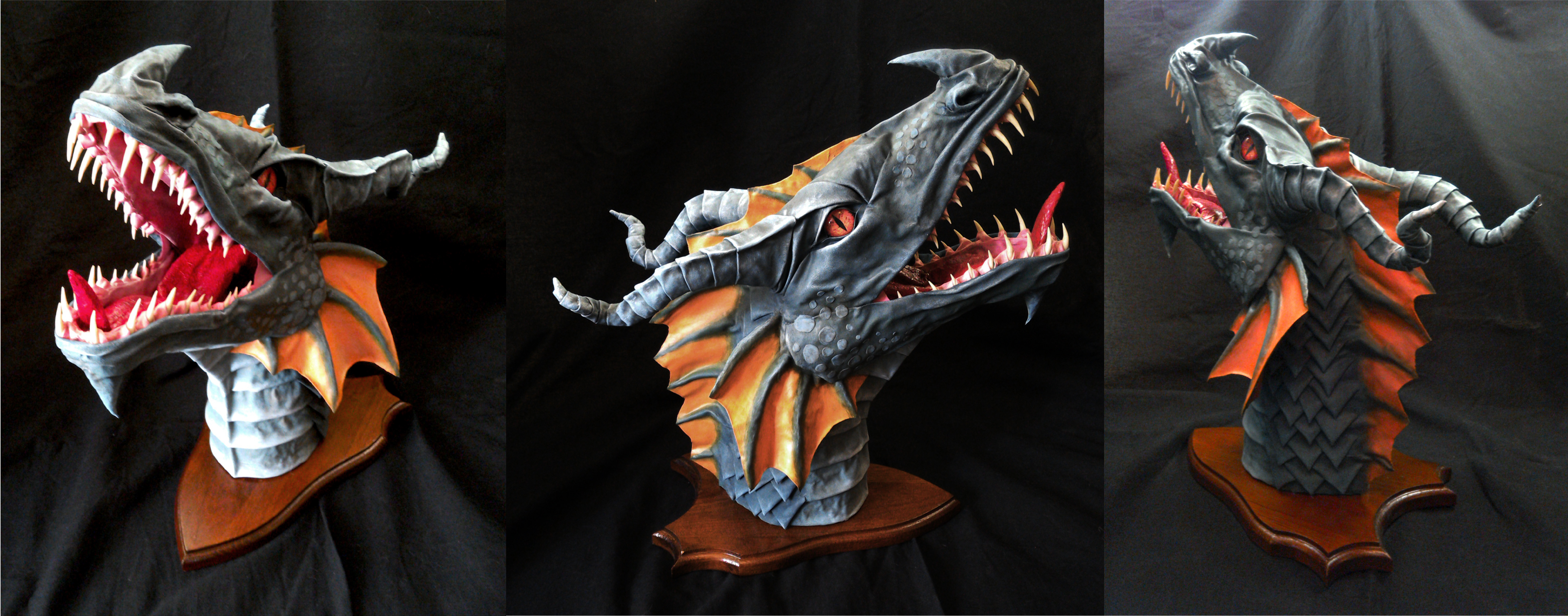 Kaltakess Wall Mounted Dragon Head Trophy By Kaltakess Wall Mounted Dragon Head Trophy By