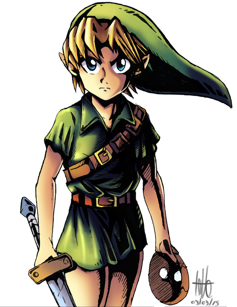 Fan art Link legend of zelda majora's mask