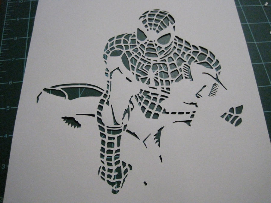 Spiderman Stencil by jamesthepanther on DeviantArt