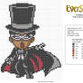 Tuxedo Mask Free Cross Stitch Pattern