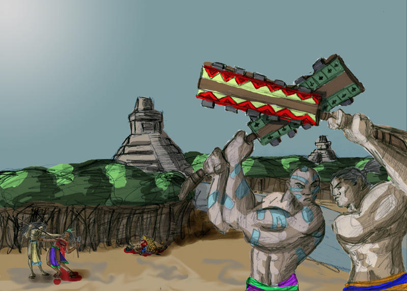 Aztec Battle by Hydromancerx on DeviantArt