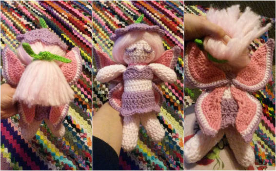 Crocheted Flower Fairy Doll pic 1/2