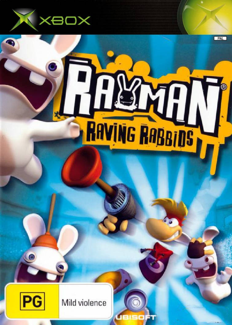 Rayman Raving Rabbids original Xbox box art by LachStarYT on DeviantArt
